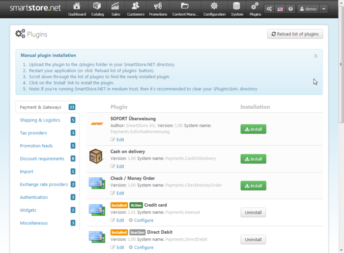 Modul Installation SmartStore.Net (3)