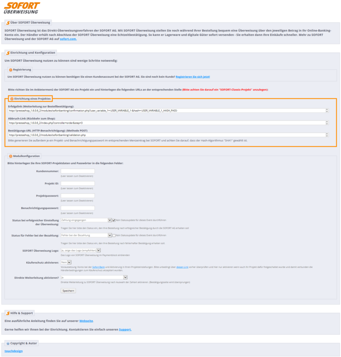 Modul Konfiguration Prestashop (2)