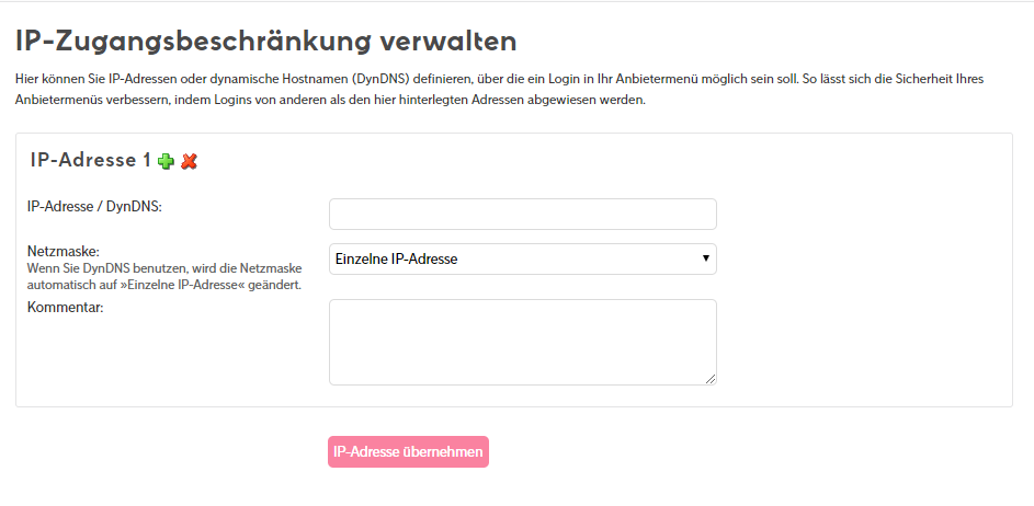 Anbietermenü_Navigation_Mein-Konto_IP-Zugangsbeschränkung